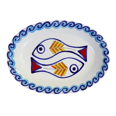 Piatto Ovale Scirocco Ceramiche De Simone Piatto Ovale Scirocco Ceramiche De Simone